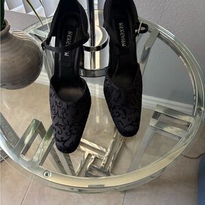 Classic black heel with ankle strap